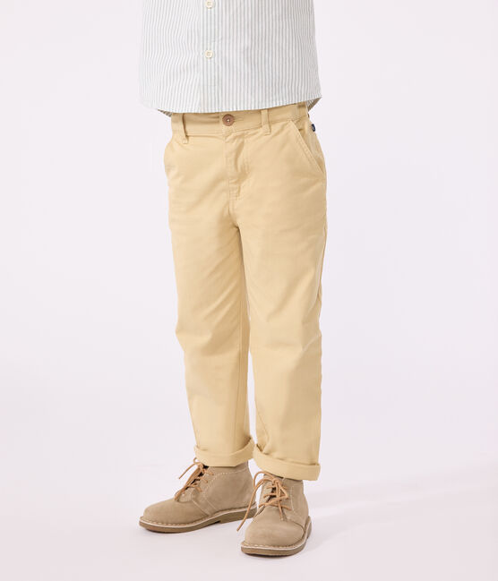 Pantalon chino enfant garçon beige FACILE