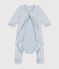 Bodyjama imprimé mini étoiles en velours bébé bleu GOMME/ BEACH