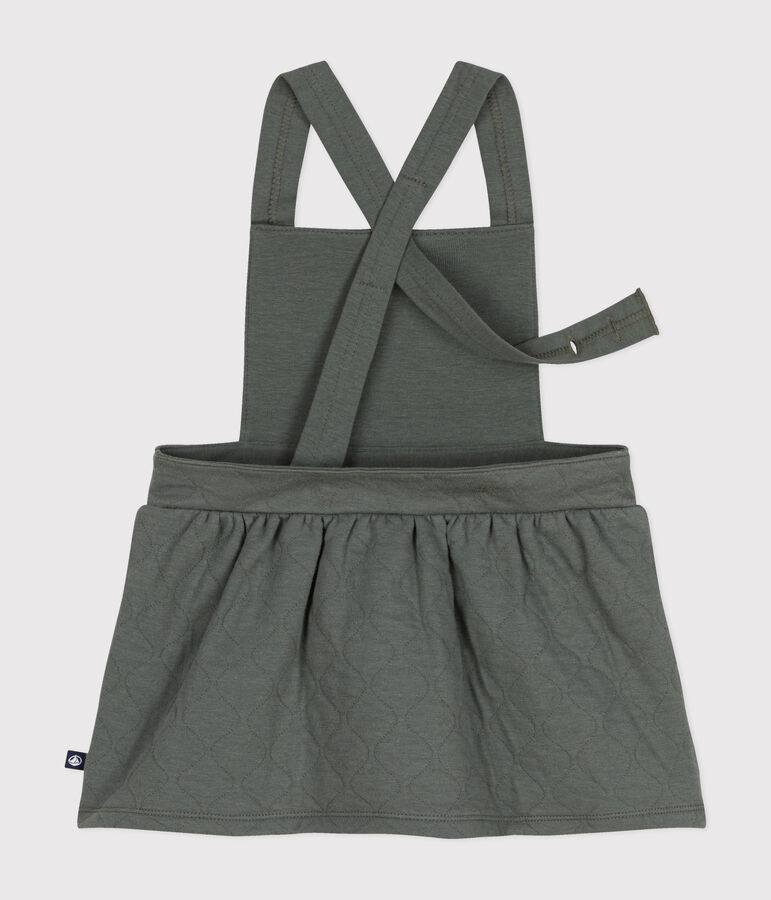 Robe sans manche en tubique matelass&eacute; b&eacute;b&eacute; vert THUYA