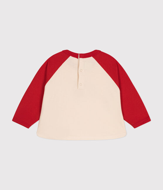 Sweatshirt en molleton léger bébé rouge AVALANCHE/ AURORA