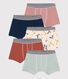 Lot de 5 boxers trottinette en coton enfant