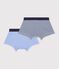 Lot de 2 boxers en coton multicouleur