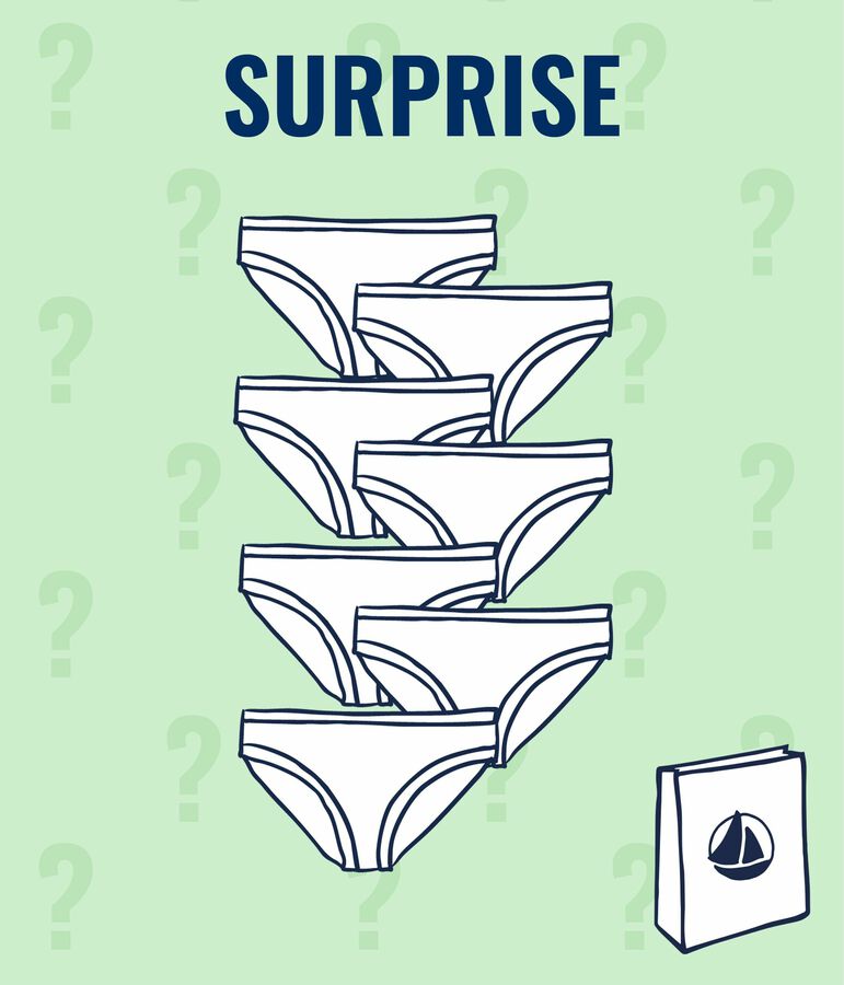 Lot surprise de 7 culottes femme variante 1