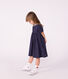 Robe enfant en coton manches courtes unie