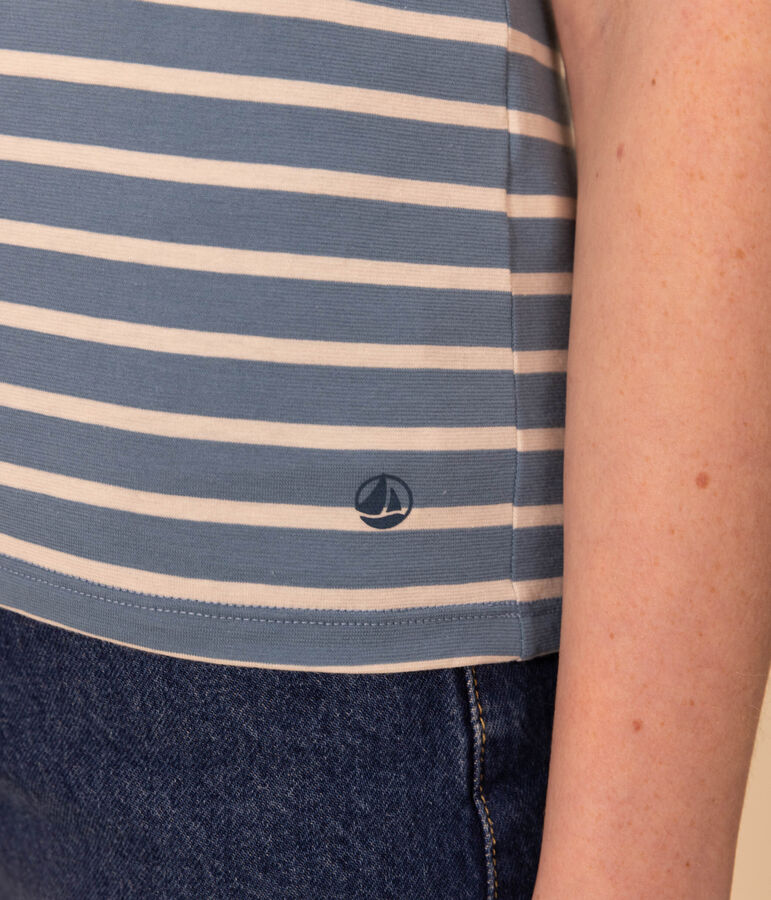 Tee-shirt LE DROIT col rond en coton Femme POLOCHON/ AVALANCHE