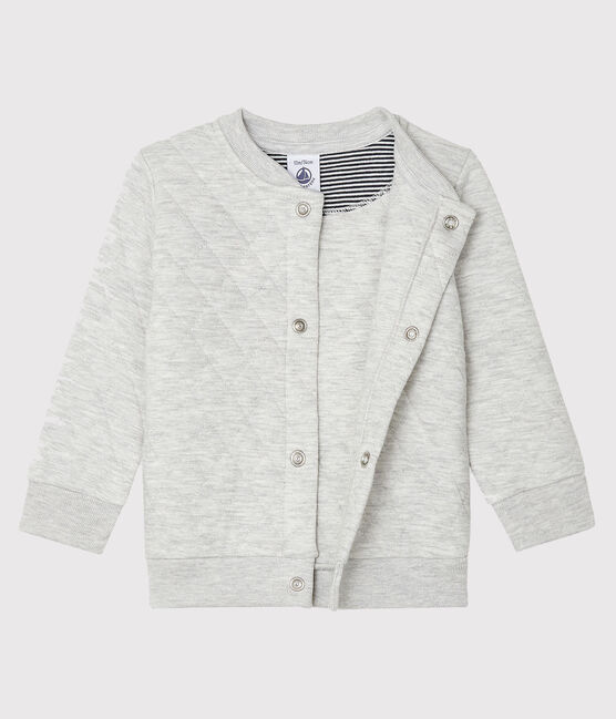 Cardigan bébé garçon en tubique matelassé gris BELUGA