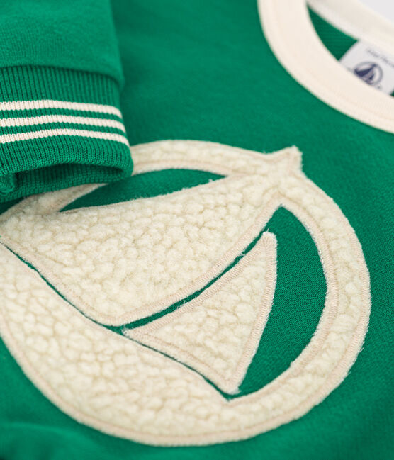 Sweatshirt en molleton bébé vert JARDIN