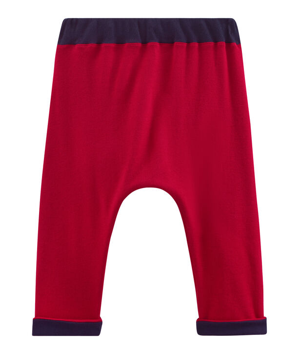 Pantalon b&eacute;b&eacute; gar&ccedil;on en maille rouge