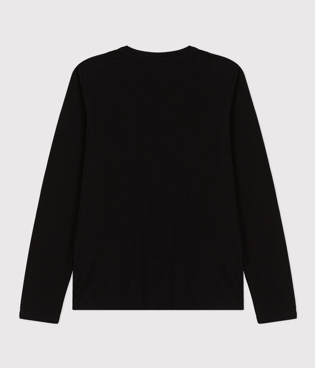 Tee-shirt LE DROIT col V en coton Femme noir