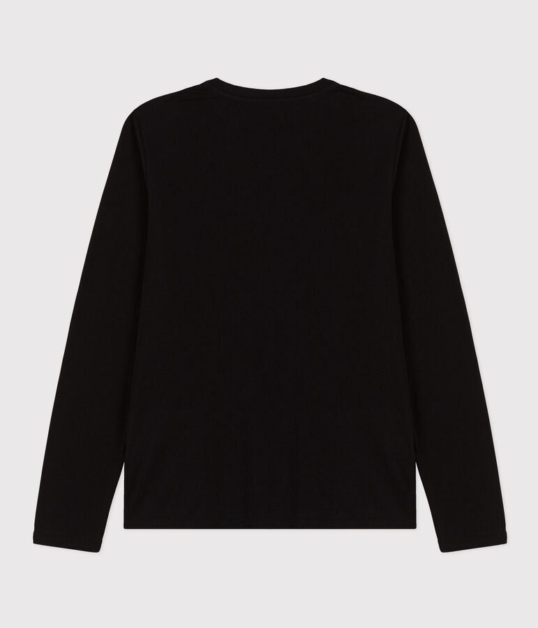 Tee-shirt LE DROIT col V en coton Femme noir