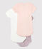 Lot de 3 bodies manches courtes bébé fille variante 1