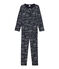 Pyjama petite fille bleu SMOKING/blanc ECUME