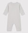 Pyjama bébé sans pieds milleraies en coton PIGEON/ MARSHMALLOW