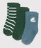 3 paires de chaussettes bébé en coton variante 1
