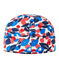 Bonnet bébé fille en molleton imprimé blanc MARSHMALLOW/blanc MULTICO
