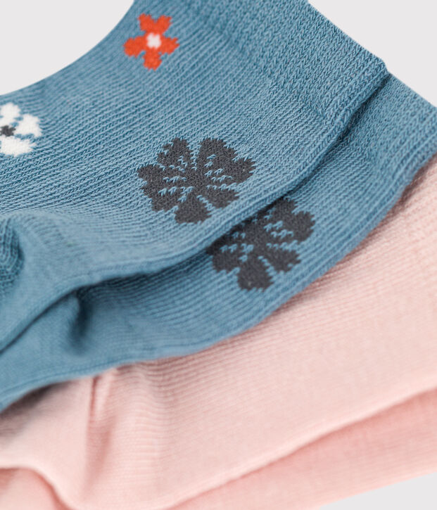 Lot de 2 paires de chaussettes b&eacute;b&eacute; multicouleur