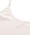 Chemise à bretelles femme en coton léger rose FLEUR
