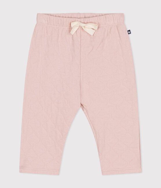 Pantalon en tubique matelassé bébé rose SALINE