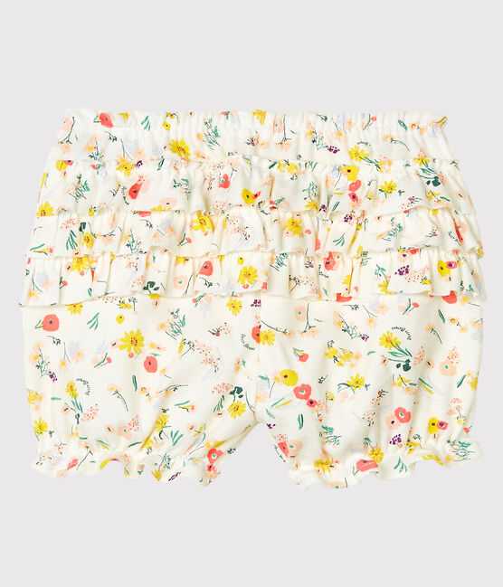 Culotte bloomer bébé fille imprimée blanc MARSHMALLOW/blanc MULTICO