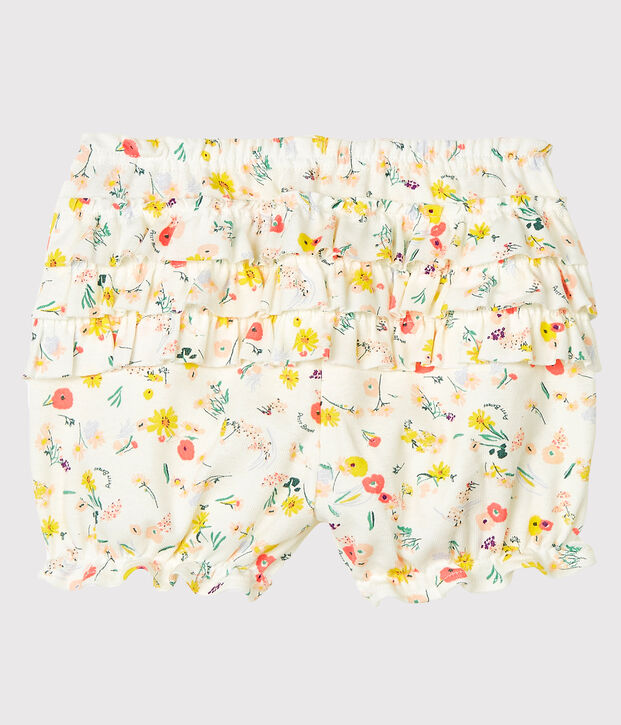Culotte bloomer b&eacute;b&eacute; fille imprim&eacute;e blanc/multicouleur