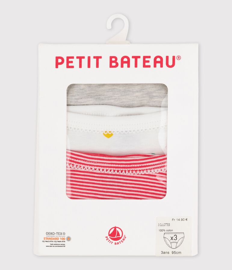 Trio de culottes petite fille variante 1