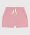 Short enfant en coton uni rose CHARME