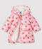 Doudoune matelassée bébé fille rose MINOIS/blanc MULTICO
