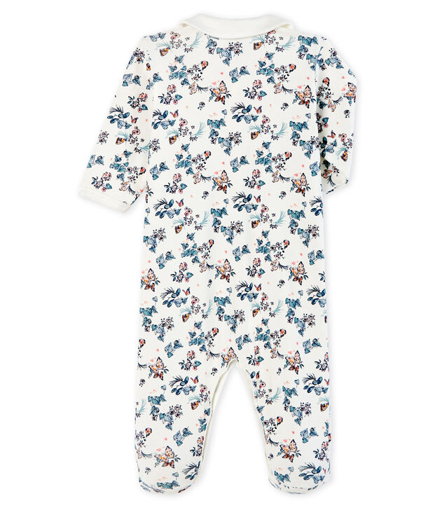 Dors bien b&eacute;b&eacute; fille en c&ocirc;te blanc/multicouleur