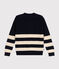 Pull en coton femme bleu SMOKING/ AVALANCHE