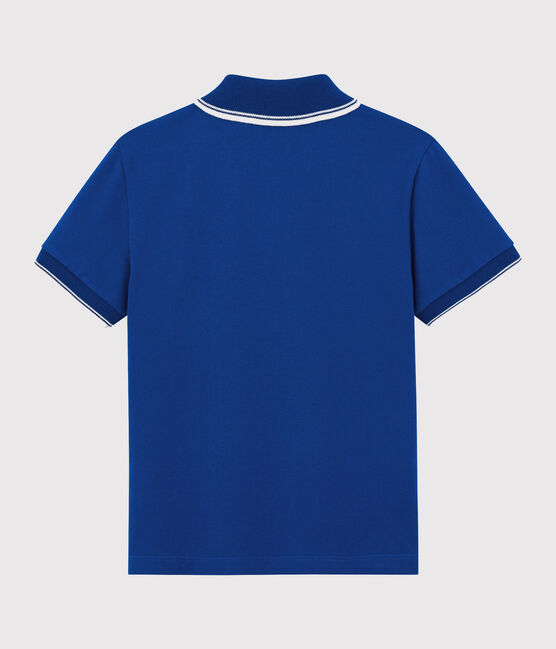 Polo enfant garcon bleu SURF