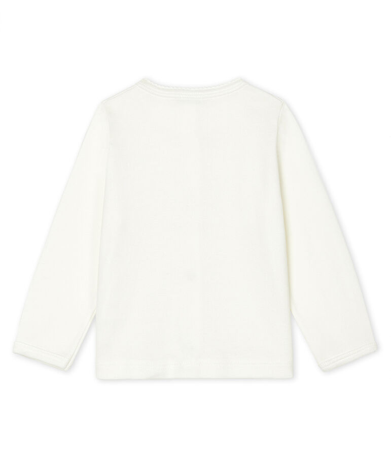 Cardigan l&eacute;ger b&eacute;b&eacute; fille-gar&ccedil;on blanc