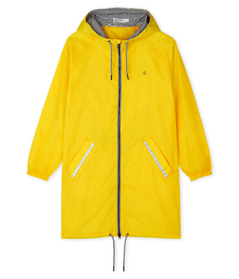 Coupe-vent long femme jaune