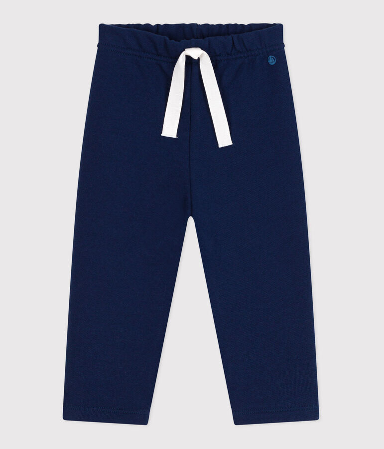 Pantalon de jogging b&eacute;b&eacute; en coton uni bleu MEDIEVAL