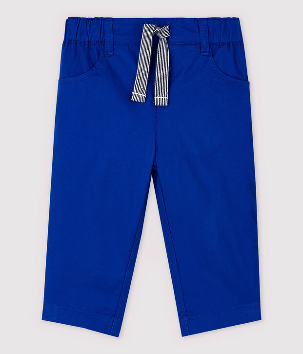 Pantalon en serge craquante b&eacute;b&eacute; gar&ccedil;on bleu