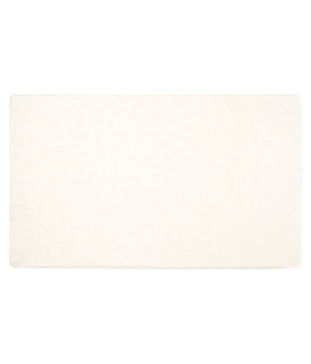 Couverture b&eacute;b&eacute; en c&ocirc;te et sherpa blanc