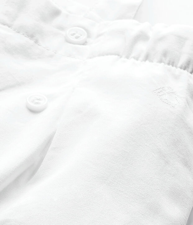 Salopette fille blanc