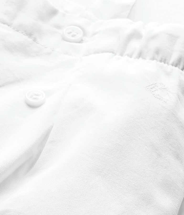 Salopette fille blanc ECUME