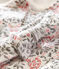 Body à col manches longues et bandeau bébé fille imprimé blanc MARSHMALLOW/blanc MULTICO