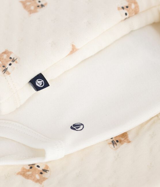 Ensemble pièces bébé imprimé pandas roux en coton MILK/MULTICO