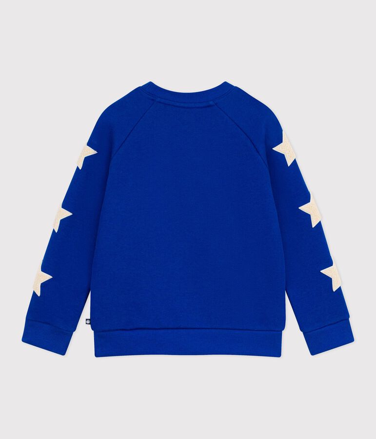 Sweatshirt enfant en coton uni bleu OLYMPIC