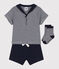 Lot cadeau 3 pièces style marin bébé variante 1