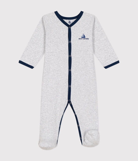Dors bien en coton bébé gris POUSSIERE CHINE