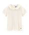 Tee-shirt à manches courtes enfant fille blanc MARSHMALLOW