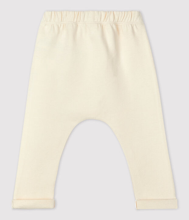 Pantalon en jersey &eacute;pais b&eacute;b&eacute; &eacute;cru