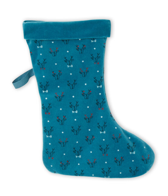 Chaussette de Noël bleu CONTES/blanc MULTICO