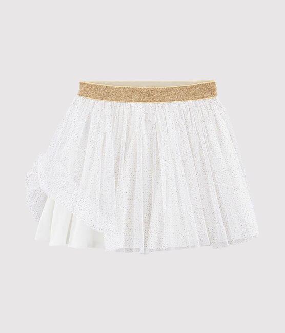Jupe en tulle enfant fille blanc MARSHMALLOW/jaune OR
