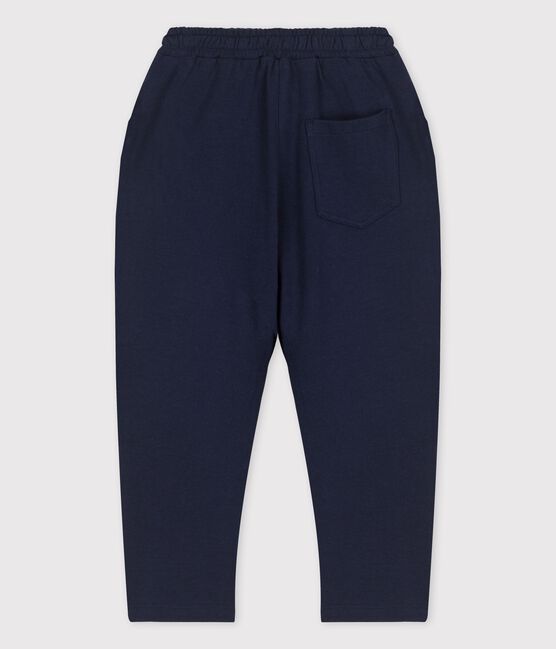 Pantalon confortable en coton enfant garçon bleu SMOKING