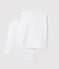 Lots de 2 tee-shirts manches longues blancs petit garçon variante 1