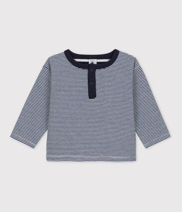 ESSENTIELS - Tee-shirt manches longues bébé milleraies en tubique