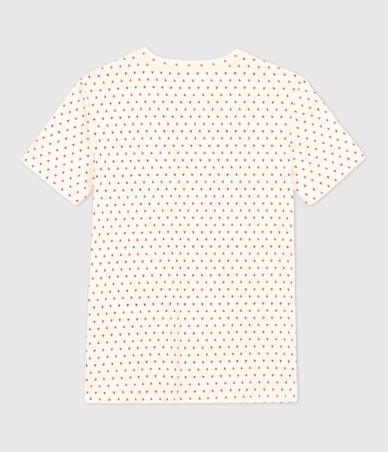 Tee-shirt L'ICONIQUE col rond en coton Femme blanc AVALANCHE+STOP/ MULTICO